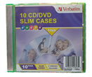 Verbatim CD/DVD 10 Pack Coloured Slim Cases